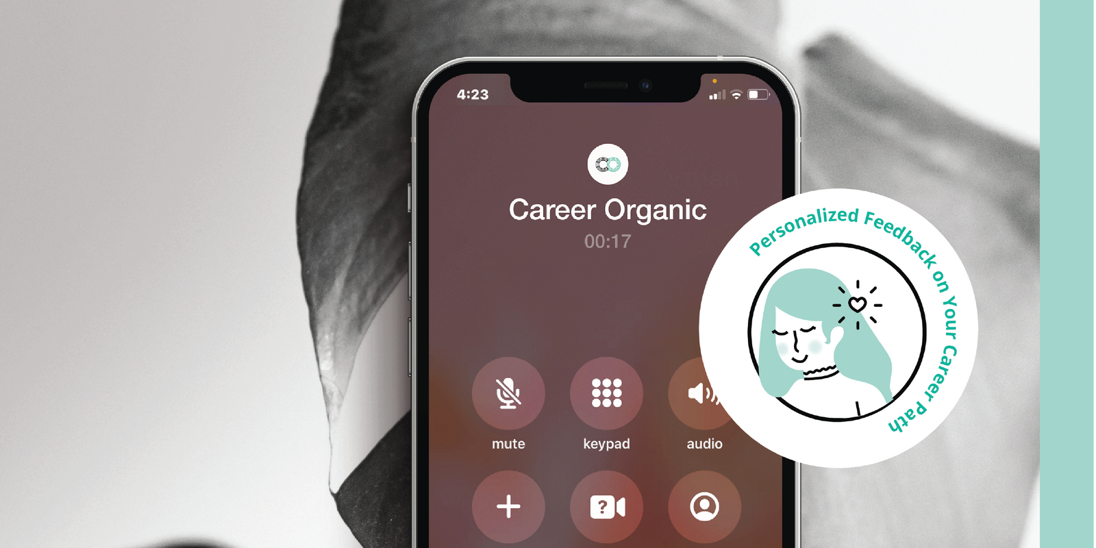 Phone call with Career Organic.