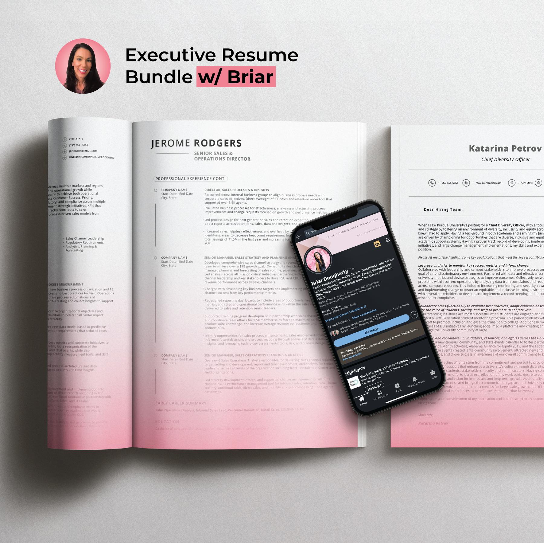 Executive Resume Bundle with Briar